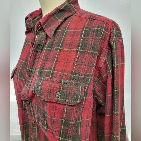 **SOLD*Gypsy Grunge Flannel & Lace Duster Upcycled Reworked Vintage - Picture 3 of 6